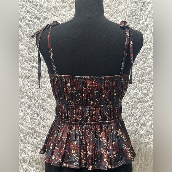 Rachel Zoe Multicolor RUCHED TIERED TANK TOP, GYPSY/ BOHO CORE, SIZE XS - Picture 4 of 10